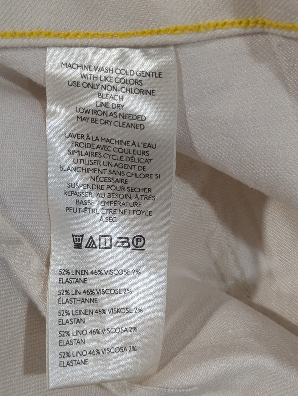 Maeve Colette  Linen Stretch Wide Leg Pants - Picture 8 of 8